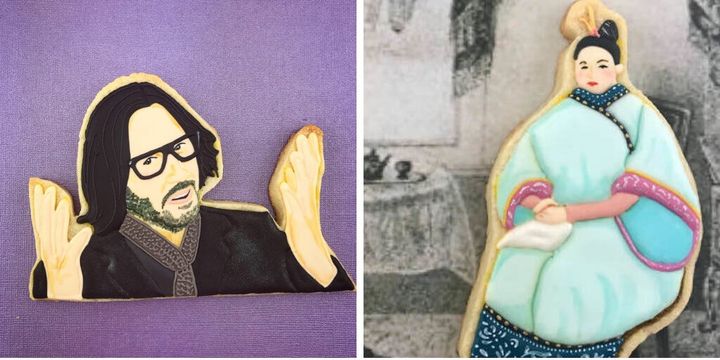 Jasmine Cho bakes cookies that feature famous Asian American figures.