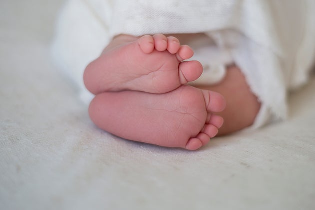 New born baby feet