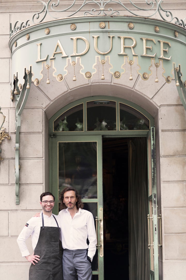 Patrice Demers et David Holder, président de Ladurée