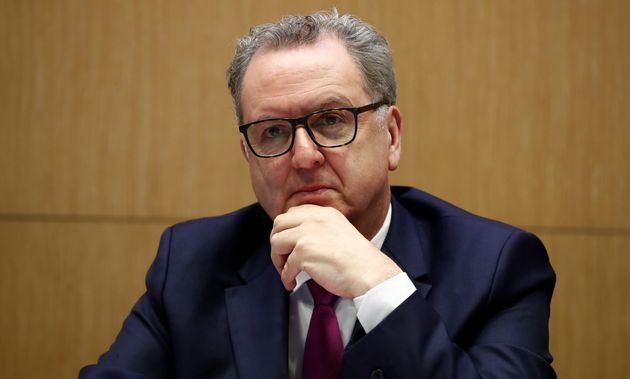 Richard Ferrand, ici Ã  Paris le 25 mars, est mis en examen dans l'affaire des Mutuelles de