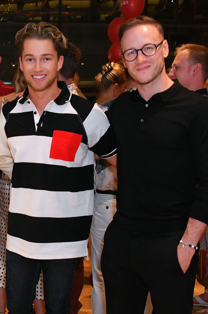 AJ Pritchard (L) and Kevin Clifton 