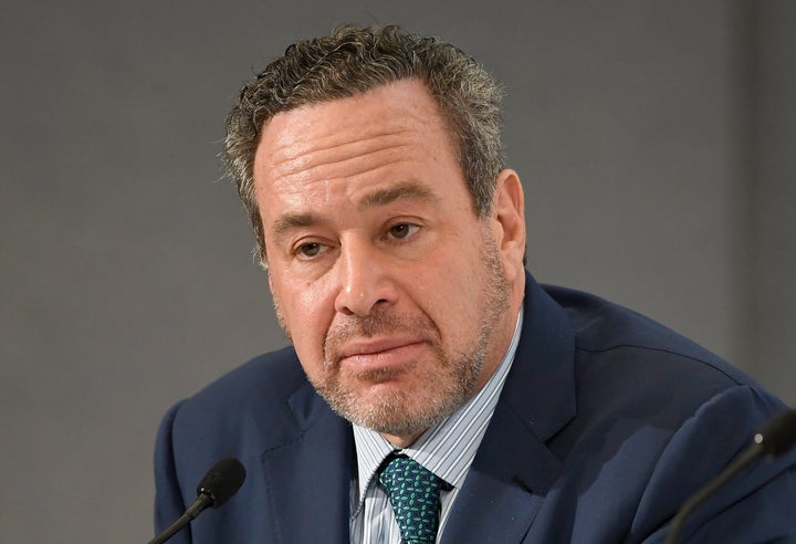 David Frum onstage at Politicon 2018 at Los Angeles Convention Center on Oct. 20, 2018 in Los Angeles, California.