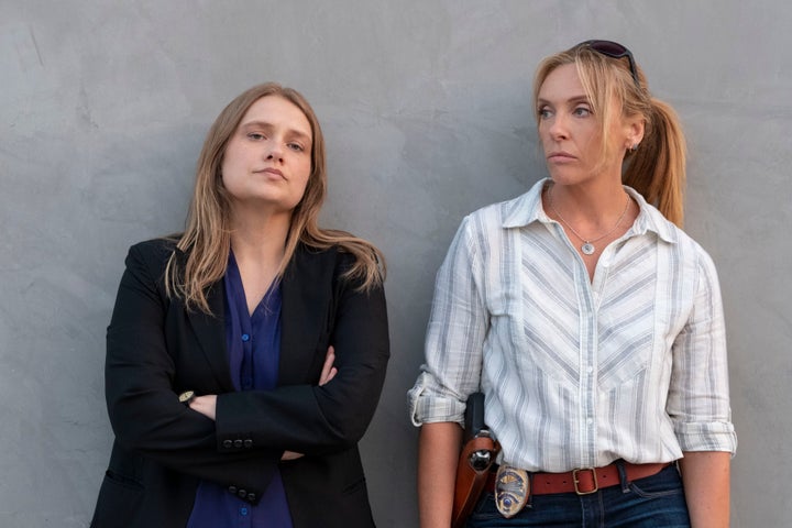 Merritt Wever and Toni Collette in "Unbelievable."