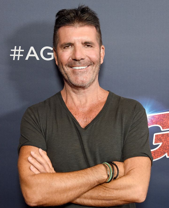 Simon on the set of America's Got Talent earlier this week