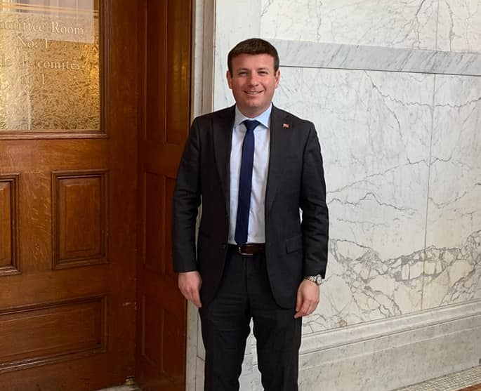 Ontario MPP Roman Baber poses at Queen's Park in Toronto in this Facebook photo.