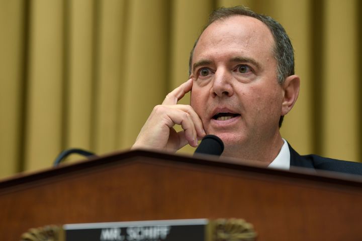 House Intelligence Committee Chairman Adam Schiff (D-Calif.) at a hearing July 24. Schiff is seeking a complaint submitted by an intelligence community whistleblower.
