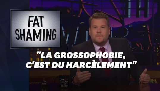 “C’est du harcèlement”: James Corden dénonce l’apologie de la grossophobie faite par un