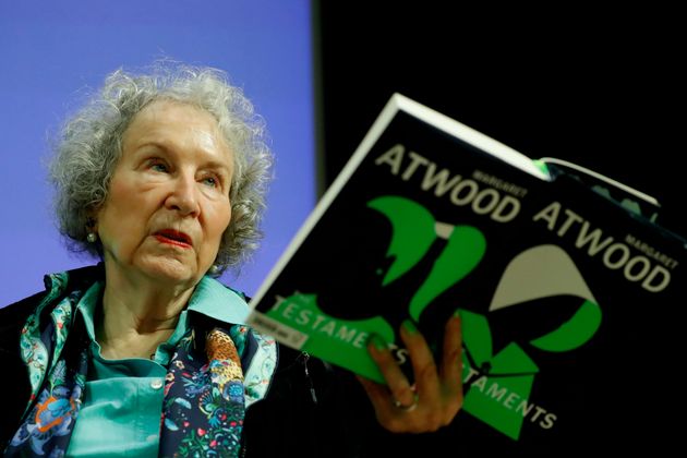 La escritora canadiense Margaret Atwood durante la presentación de su última