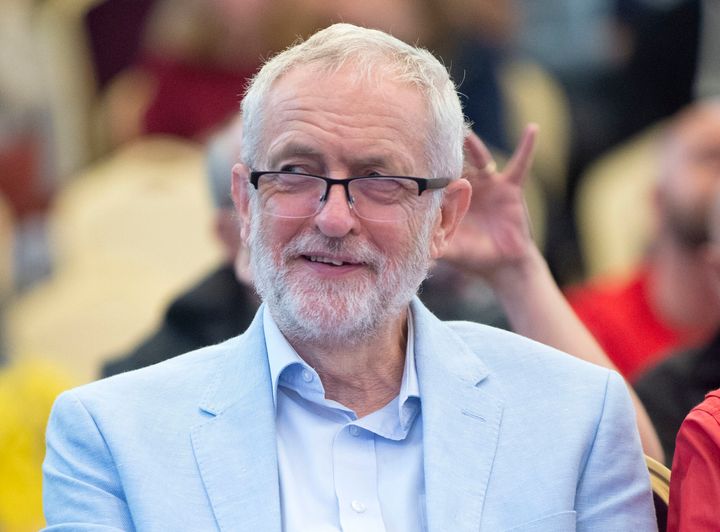 Labour leader Jeremy Corbyn attends the Scottish Trades Union Congress "Fighting for our Future" march and rally in Kirkcaldy.