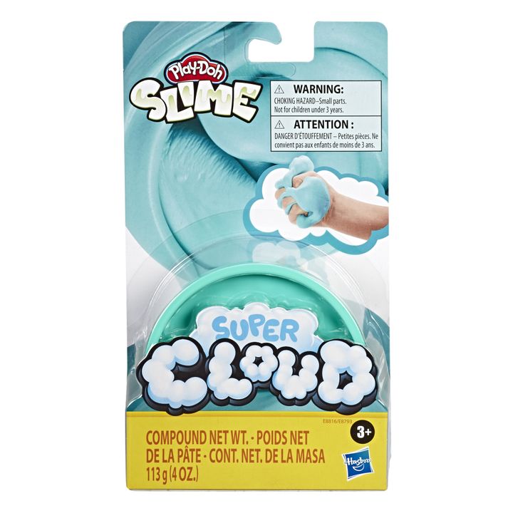 Play-Doh Slime Super Cloud has a soft and light texture that's supposed to feel "like holding a cloud right in your hands."