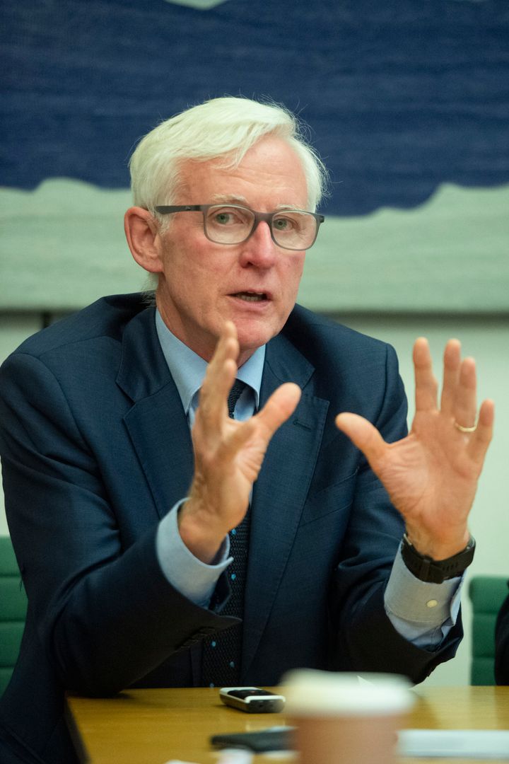 Sir Norman Lamb during a press briefing held by MPs for a Deal at Portcullis House in Westminster.