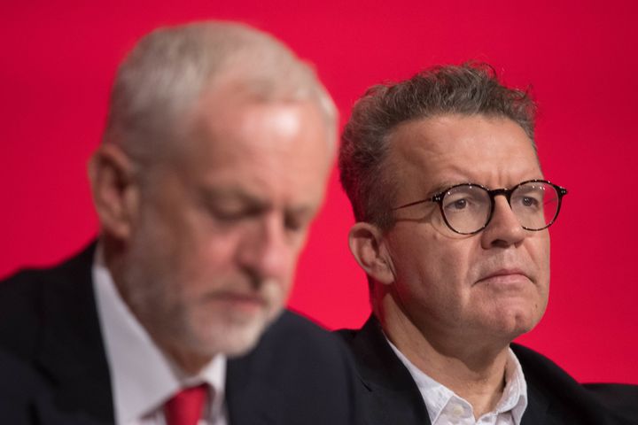 Labour leader Jeremy Corbyn (left) and deputy leader Tom Watson