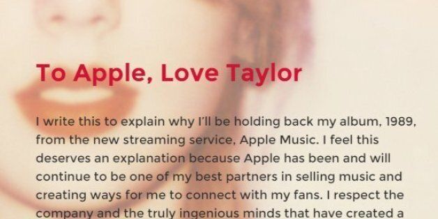 애플 뮤직의 '공짜' 스트리밍 갑질을 막은 테일러의 아름다운