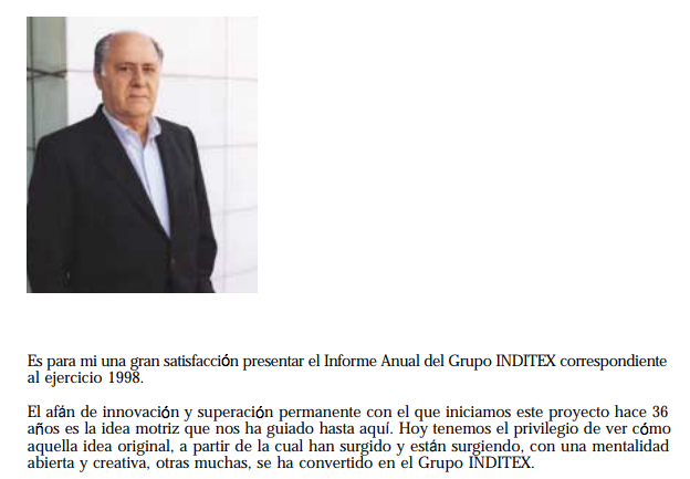 La primera imagen de Amancio Ortega en 1999.
