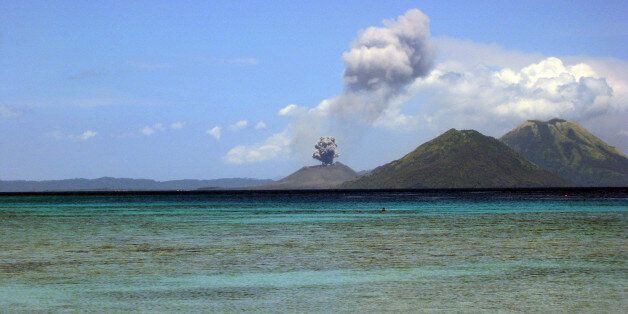 Foom! Volcanic ash still falls on Rabaul, East New Britain, Papua New