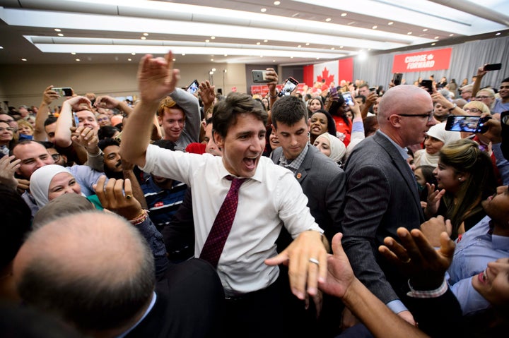 Le chef libéral Justin Trudeau