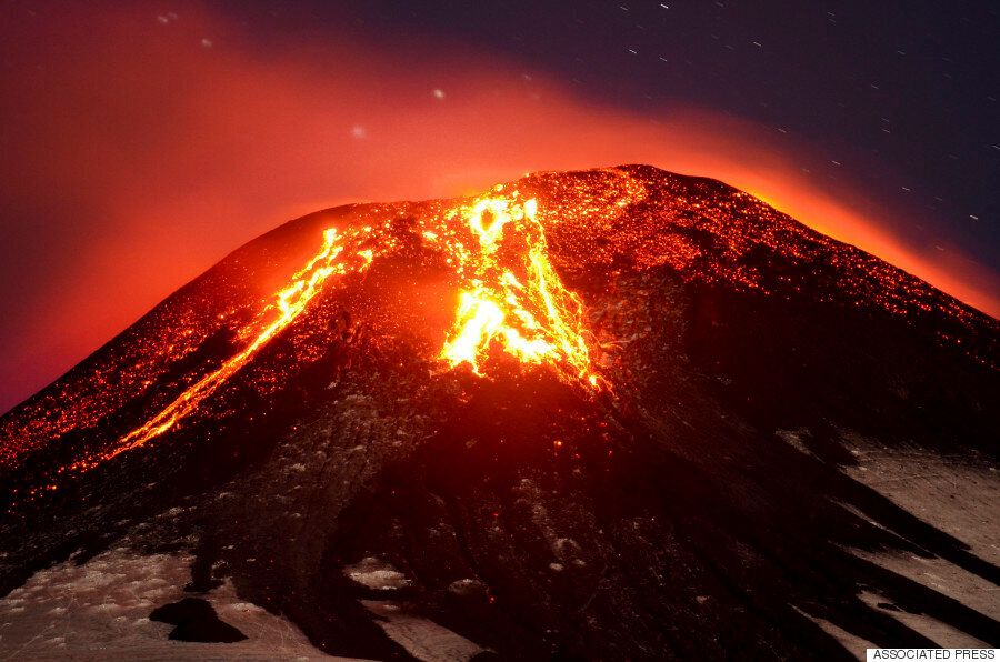 칠레 비야리카 화산 대폭발(사진,