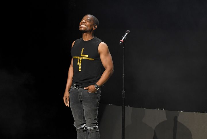 Kirk Franklin performs during his "The Long Live Love Tour" at Atlanta Symphony Hall on July 19, 2019. 