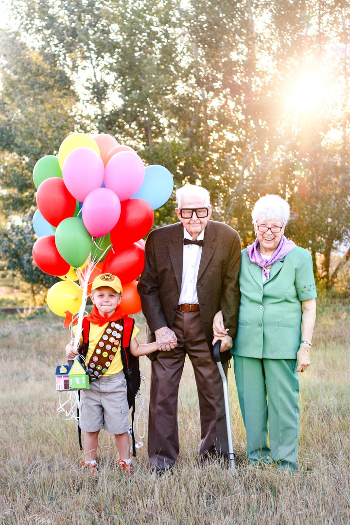 Great Grandparents Dress As 'Up' Characters For 5-Year-Old's Birthday Photos | HuffPost Life Great Grandparents Dress As 'Up' Characters For 5-Year-Old's Birthday Photos | HuffPost Life