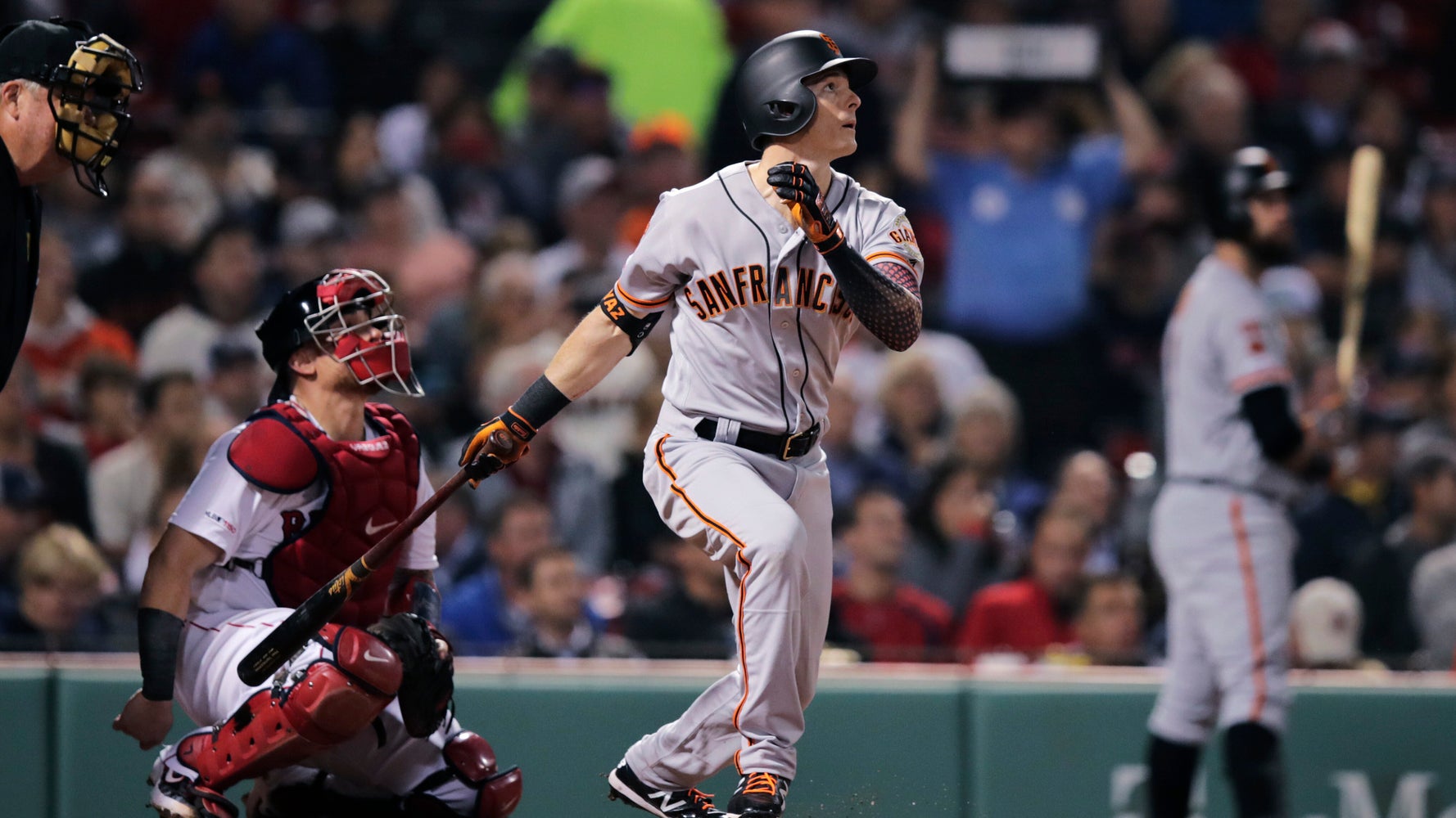 Mike Yastrzemski, grandson of Red Sox legend Carl, homers at Fenway - The  Boston Globe