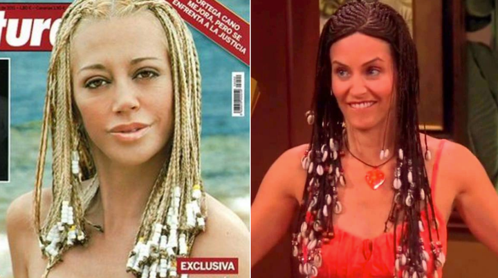 Belén Esteban en la revista 'Lecturas' y Courteney Cox en 'Friends'