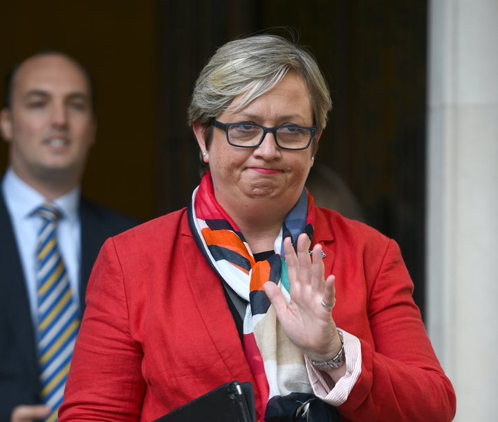 SNP MP Joanna Cherry outside the Supreme Court 