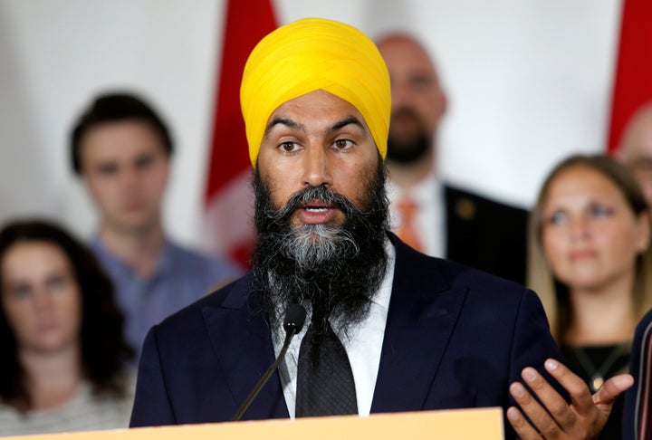 NDP leader Jagmeet Singh launches his election campaign at the Goodwill Centre in London, Ont., on Spet. 11, 2019.