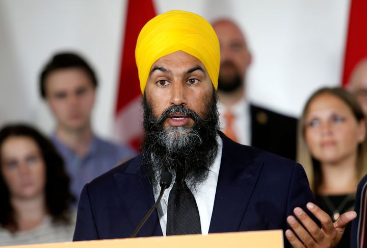 NDP leader Jagmeet Singh launches his election campaign at the Goodwill Centre in London, Ont., on Spet. 11, 2019.