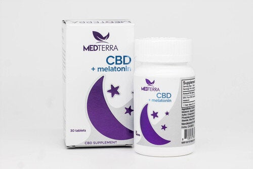 MedTerraCBD include 25 milligrams of CBD and 10 milligrams of melatonin.