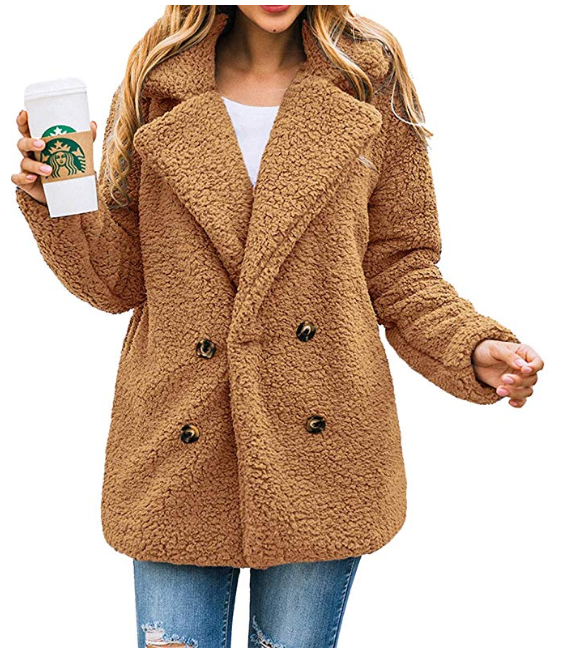 This teddy coat is $32 on Amazon.