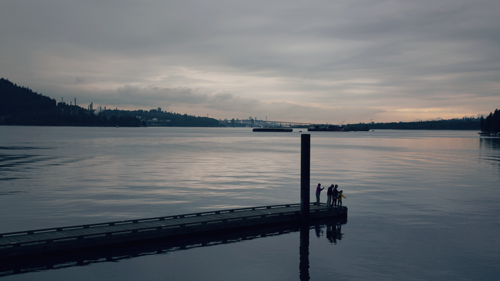 Burrard Inlet is shown in a photo taken from Cates Park.