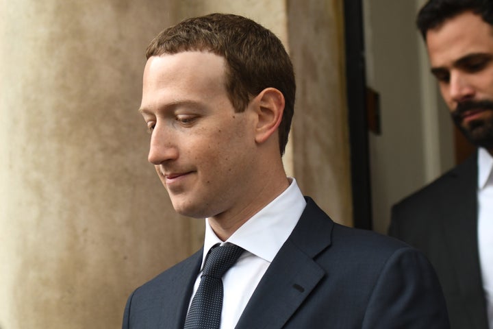 Facebook CEO Mark Zuckerberg in Dublin after an April 2 meeting with Irish politicians to discuss regulation of social media,