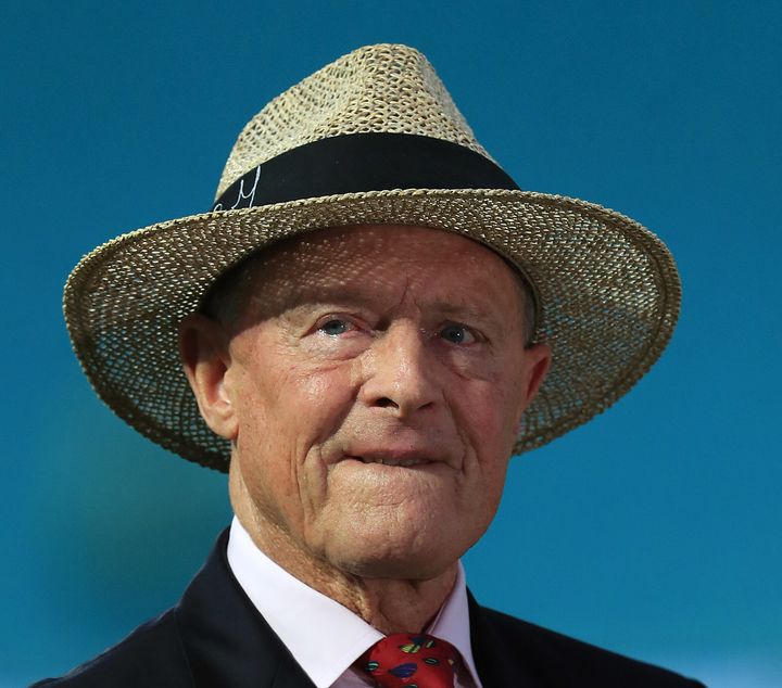 Geoffrey Boycott during day four of the fifth test match at The Kia Oval, London.