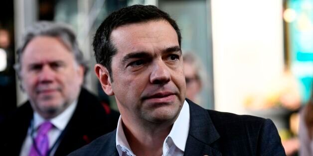 Greece's Prime minister Alexis Tsipras arrives to attend the European Social Summit in Gothenburg, Sweden, on November 17, 2017. / AFP PHOTO / Jonathan NACKSTRAND (Photo credit should read JONATHAN NACKSTRAND/AFP/Getty Images)