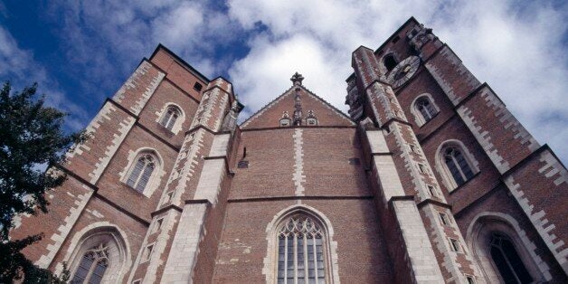 GERMANY - NOVEMBER 10: View of the Cathedral (Munster), Late-Gothic style, Ingolstadt, Bavaria, Germany. (Photo by DeAgostini/Getty Images)