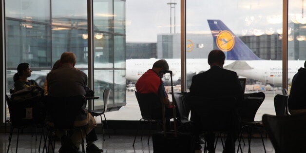 Frankfurt: Passengers are wating of a flight in Frankfurt international airport, Germany