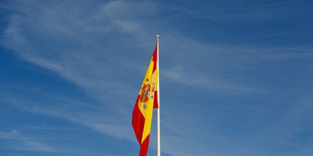 A Spanish national flag hangs from a flagpole in the San Sebastian de los Reyes district of Madrid, Spain, on Tuesday, Dec. 27, 2016. Spanish banks and borrowers are assessing the impact of a ruling by Europes top court that lenders charged too much for mortgages. Photographer: Angel Navarrete/Bloomberg via Getty Images