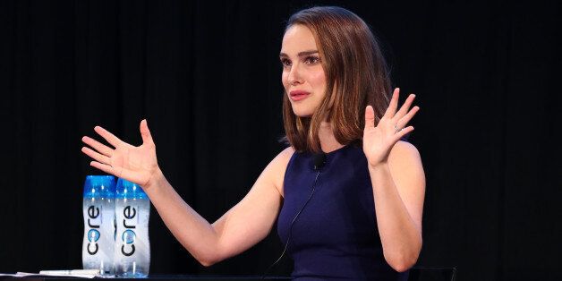 HOLLYWOOD, CA - NOVEMBER 19: Actor Natalie Portman speaks onstage during Vulture Festival LA presented by AT&T at Hollywood Roosevelt Hotel on November 19, 2017 in Hollywood, California. (Photo by Joe Scarnici/Getty Images for Vulture Festival)