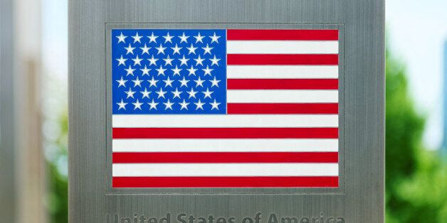 National flags on metal pole series - USA