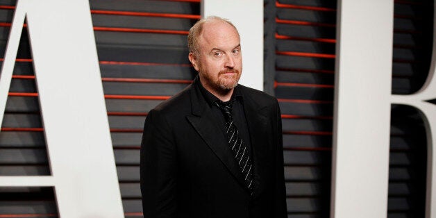 Comedian Louis C.K. arrives at the Vanity Fair Oscar Party in Beverly Hills, California February 28, 2016. REUTERS/Danny Moloshok