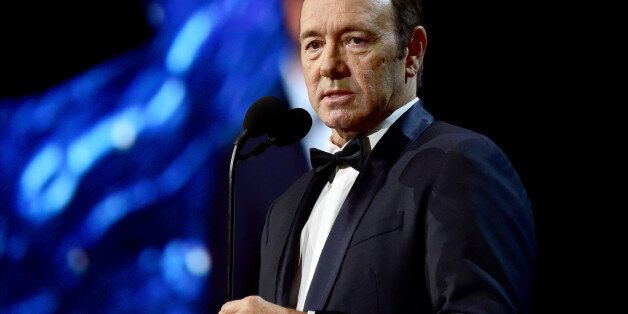 BEVERLY HILLS, CA - OCTOBER 27: Kevin Spacey speaks onstage at the 2017 AMD British Academy Britannia Awards Presented by American Airlines And Jaguar Land Rover at The Beverly Hilton Hotel on October 27, 2017 in Beverly Hills, California. (Photo by Frazer Harrison/BAFTA LA/Getty Images for BAFTA LA)