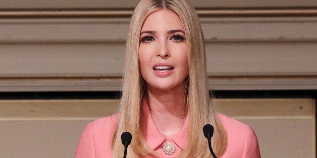 Ivanka Trump, the daughter and assistant to US President Donald Trump, delivers a speech at the World Assembly for Women (WAW!) in Tokyo on November 3, 2017.Ivanka Trump spoke at the World Assembly for Women in the Japanese capital ahead of her father's presidential visit. / AFP PHOTO / POOL / Eugene Hoshiko (Photo credit should read EUGENE HOSHIKO/AFP/Getty Images)