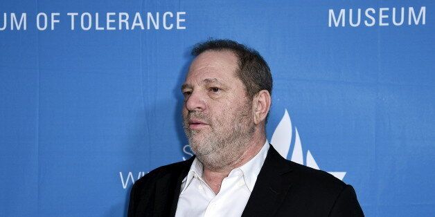 Honoree Harvey Weinstein, Co-Chairman of The Weinstein Company and recipient of the Humanitarian Award from the Simon Wiesenthal Center poses in Beverly Hills, California March 24, 2015. REUTERS/Kevork Djansezian