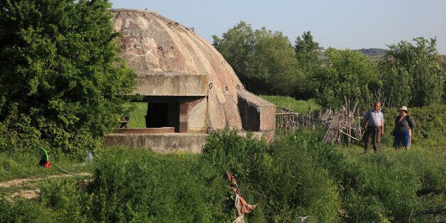 Bunker from the time of Enver Hoxha, near Berat, Albania. (Photo by: Bildagentur-online/UIG via Getty Images)
