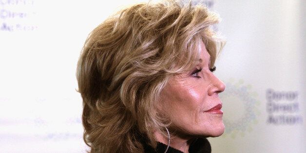 NEW YORK, NY - MARCH 09: Co-founder of The WomenÂs Media Center, author and two-time Academy Award winning actress Jane Fonda attends the launch party of Donor Direct Action at Ford Foundation on March 9, 2015 in New York City. (Photo by Astrid Stawiarz/Getty Images for James Grant PR)