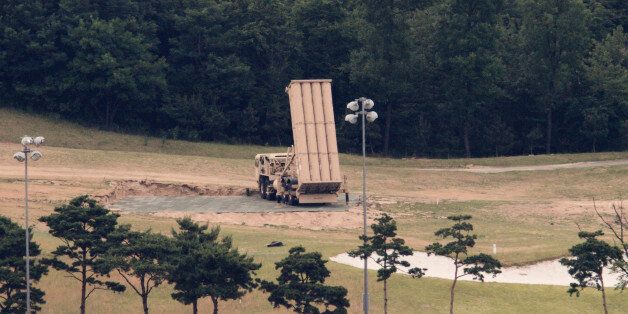 A Terminal High Altitude Area Defense (THAAD) interceptor is seen in Seongju, South Korea, June 13, 2017. Picture taken on June 13, 2017. REUTERS/Kim Hong-Ji