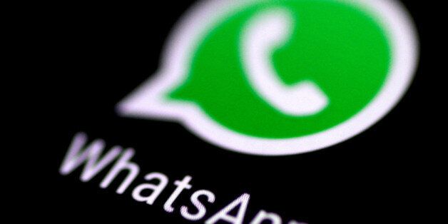 The WhatsApp messaging application is seen on a phone screen August 3, 2017. REUTERS/Thomas White