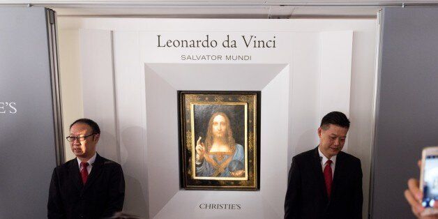 HONG KONG, HONG KONG SAR,CHINA-OCTOBER 13: The 'Lost Da Vinci' goes on display to the public in the Christie's Auction house showrooms Admiralty, Hong Kong on October 13, 2017. It is the first time a Da Vinci has been available to view in Asia. Leonardo Da Vinci's Salvator Mundi, the only known Leonardo da Vinci painting in private hands will be auctioned in November at Christie's headquarters. (Photo by Jayne Russell/Anadolu Agency/Getty Images)