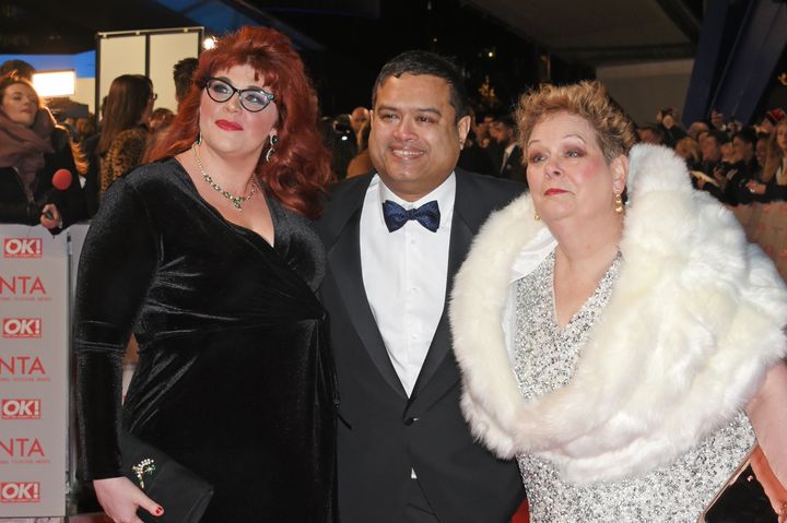 Paul with fellow Chasers Jenny Ryan and Anne Hegerty at the NTAs