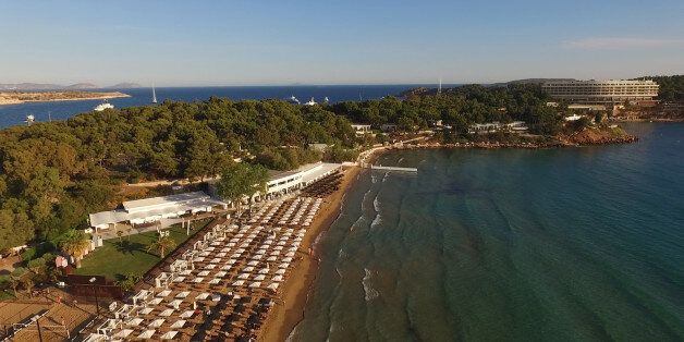 Astir or Asteras beach is famous beach in Athens riviera visited almost all year long